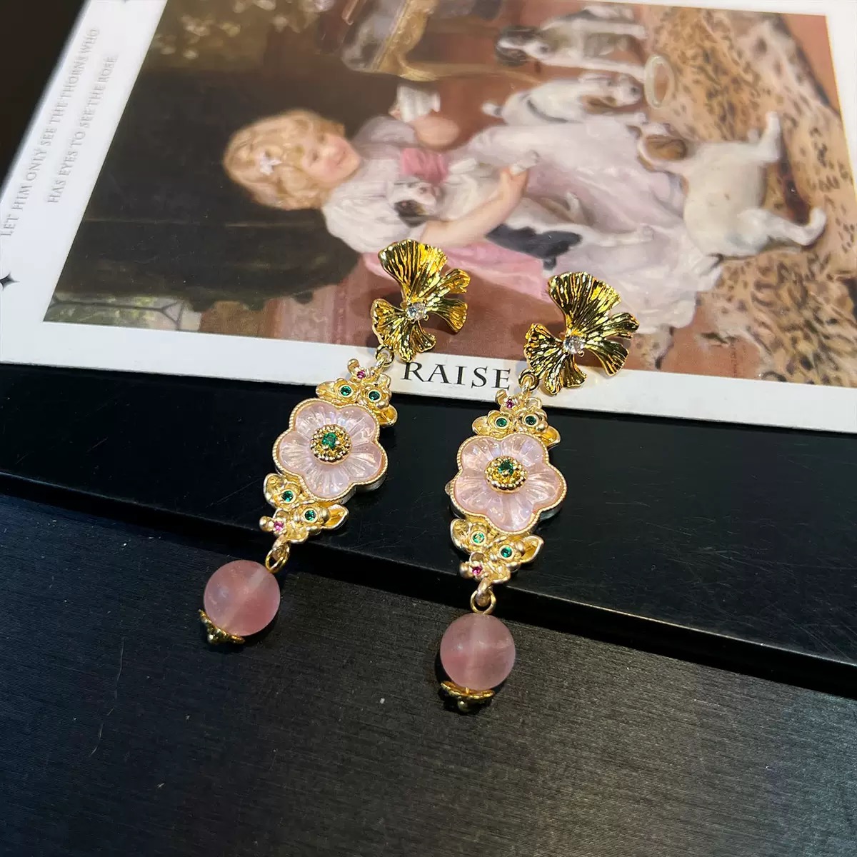 Vintage Floral Set – Necklace, Bracelet & Earrings - Image 7
