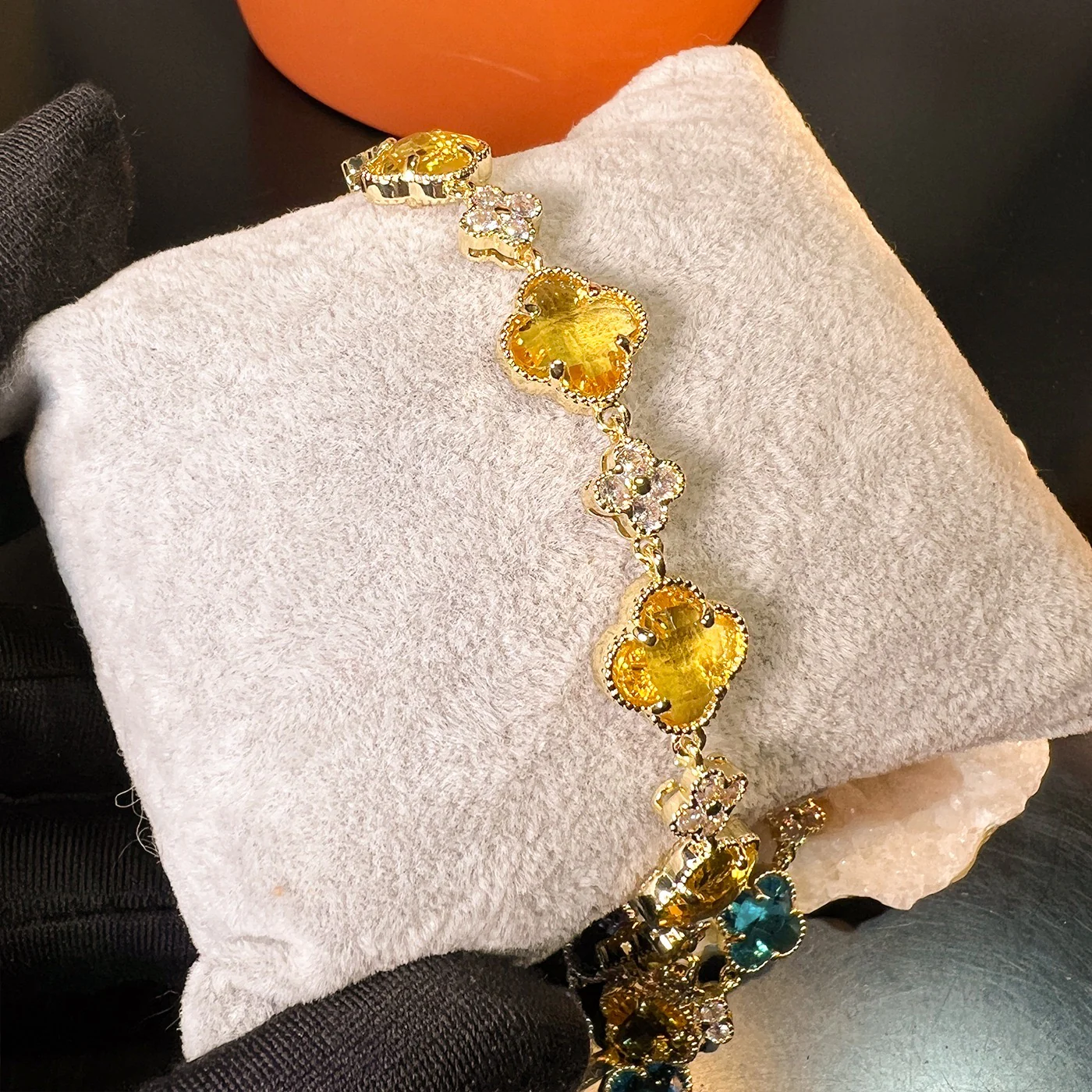 Summer Posy Bracelet – Stackable Crystal Jewelry - Image 4